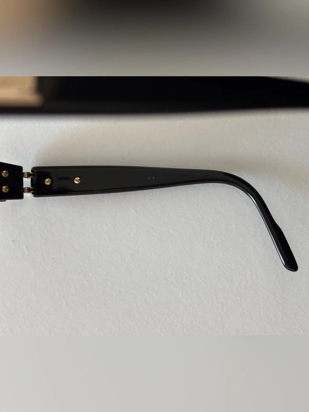 VINTAGE CAZAL Germany Mod 924 Col 302 Black Gold Rectangle Sunglasses  EUC